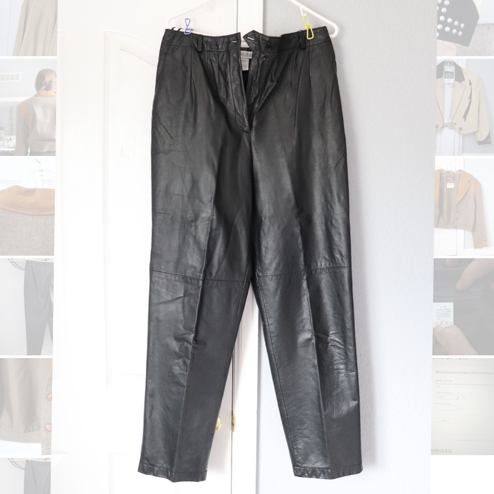 Vintage genuine leather pants!